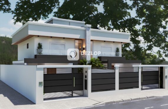 Sobrado com Três Suítes no Bairro Rio Caveiras - Biguaçu - SC