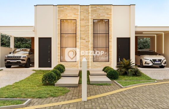 Casa Geminada Á Venda No Bairro Santa Catarina Em Biguaçu | 3 Quartos Com 1 Suíte