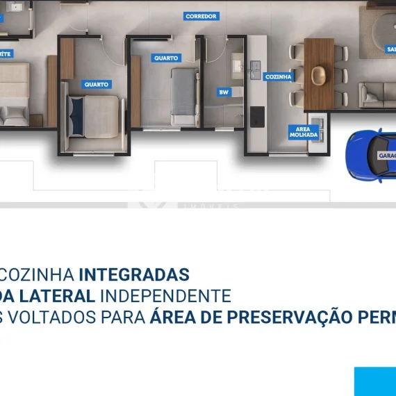 Geminado à venda em Alto Biguaçu, Biguaçu | 3 Quartos sendo 1 Suíte - 02