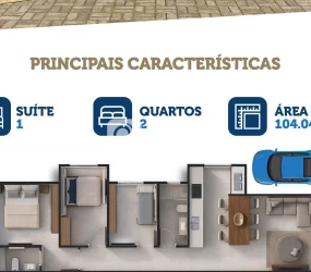 Geminado à venda em Alto Biguaçu, em Biguaçu - SC | 3 Quartos sendo 1 Suíte - 01