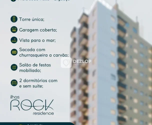 Dezlop Imóveis | A Melhor Imobiliária De Biguaçu E Região 35 Apartamento à venda na Praia João Rosa em Biguaçu - SC | 2 Quartos sendo 1 Suíte no Edifício Ilhas Rock Residence - Destaque